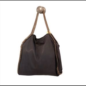 Stella McCartney Black Tote with Gold Chain Accents